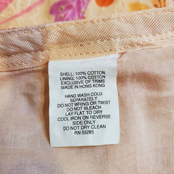 Vintage Y2K Express Sequin Pleated Skirt 8 Pink Paisley Floral Boho Fairy Fem - Picture 11 of 11